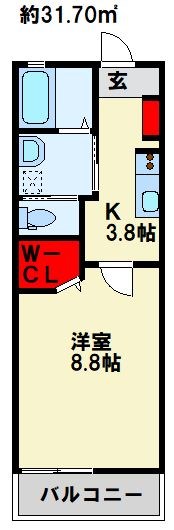 コワルージュ A棟 間取り図
