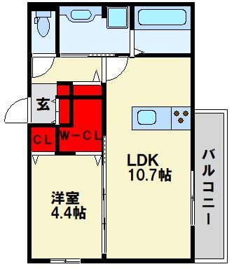 アトレ千防 301号室 間取り