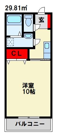 スイス21 103号室 間取り