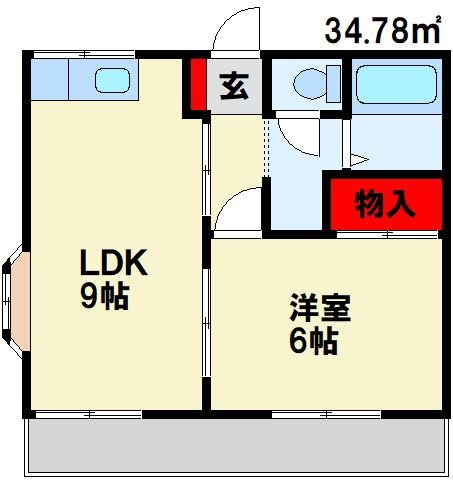 ウィンディア高須 102号室 間取り