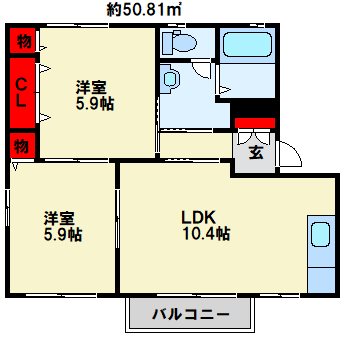 スペリオール　F棟  間取り図