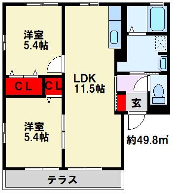 ヴィラージュ A棟 間取り