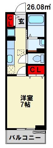 ラッフィナートカーサ若松 間取り図
