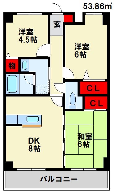 パインコート 間取り図