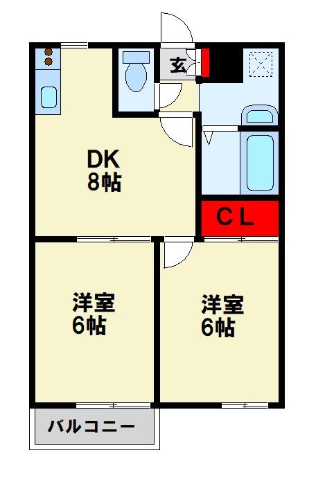 フォレストサイド本城東 間取り図
