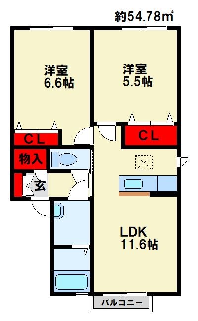 アトリエールⅠ棟 間取り