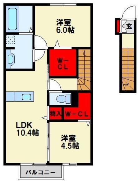 リブェール吉祥寺 201号室 間取り