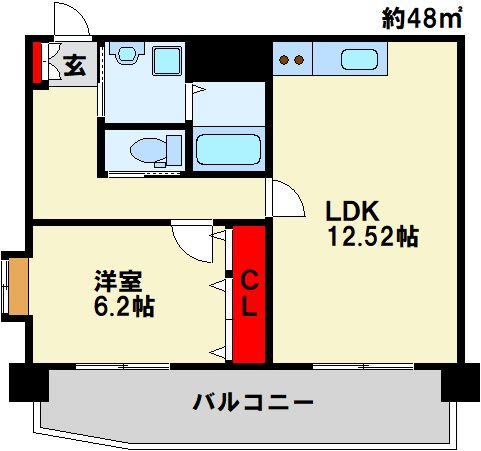 協和大手町BLD 1002号室 間取り