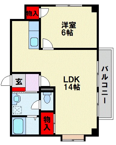 サンヒルズ皇后崎 間取り図