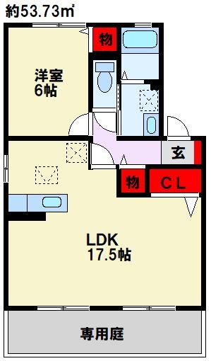 サンスクエア水巻南 A棟  間取り図