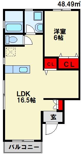 ヴィラカンパーニュ 間取り図