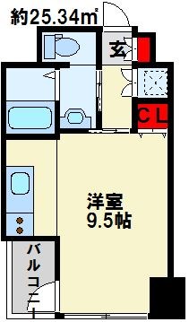 モナトリエ  802号室 間取り