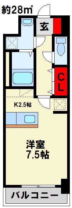 ボスカート A. 503号室 間取り