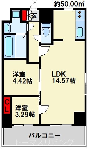 ALiSS歯科大前   間取り