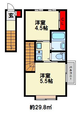 Dear津田　Ｂ棟 間取り