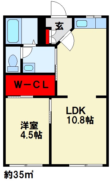 コーポラスめいこう 間取り図