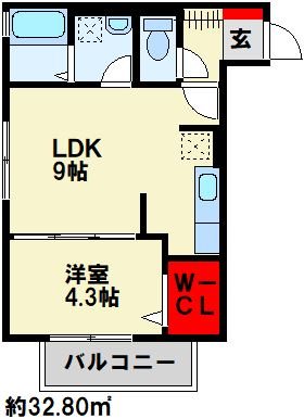 メゾンプランタニエール ドゥ  203号室 間取り