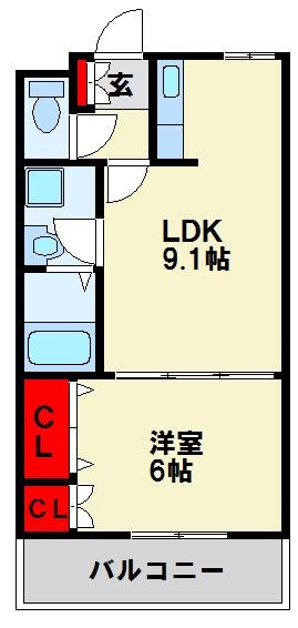 トップハイツ ドイ 206号室 間取り