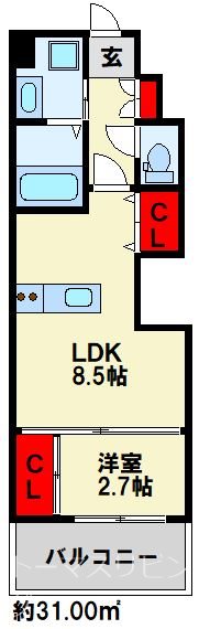 Studie小文字通り 間取り