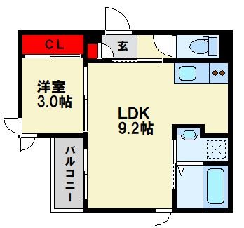 Regalestラフィエ 101号室 間取り