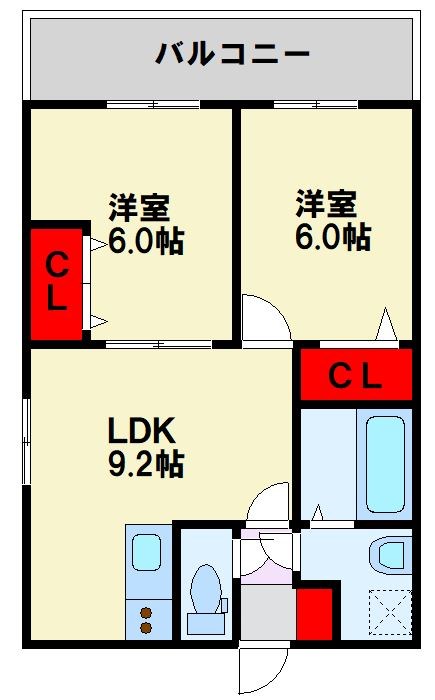 LEONE黒崎南 間取り図