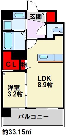 バースプレイス　M折尾 間取り図