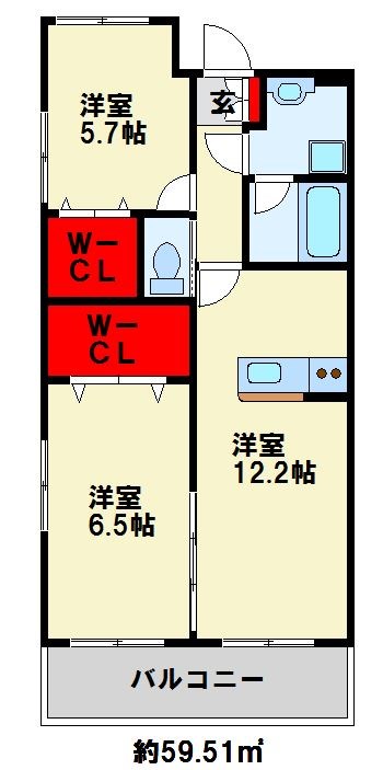 医生ケ丘ヴァレンシア C棟  間取り図