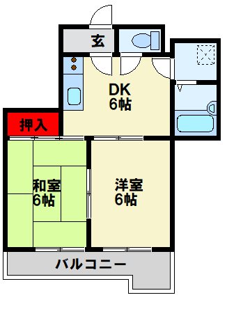ヴィレッジ皆好園   504号室 間取り