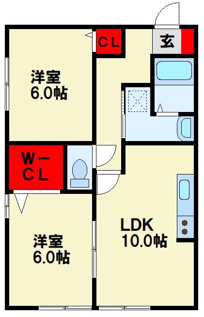 プロムナードM A棟  間取り