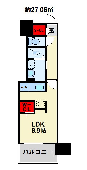 ラフィーネ香春口 403号室 間取り
