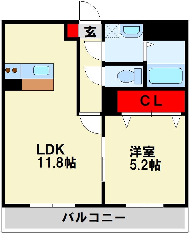 ユーミークランツ殿町 間取り図