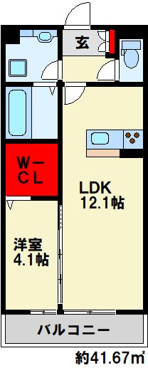Studie GAMOU 間取り図