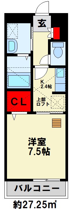 CROSS WAVE 嵐山 302号室 間取り