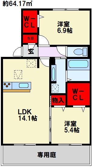 ソレールヴィラ・クレスト 間取り図