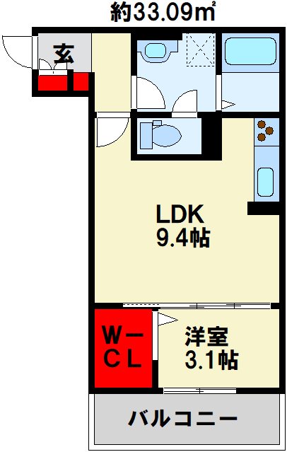 ザ・レジデンスBonjono East 205号室 間取り