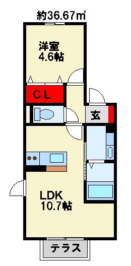 Arietta東貫 間取り図