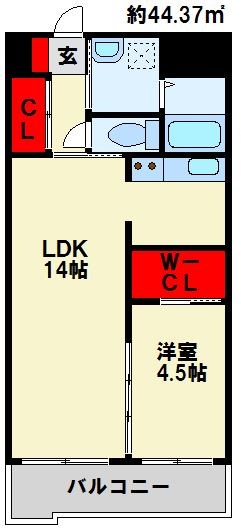 福岡県北九州市八幡西区陣原２丁目 間取り