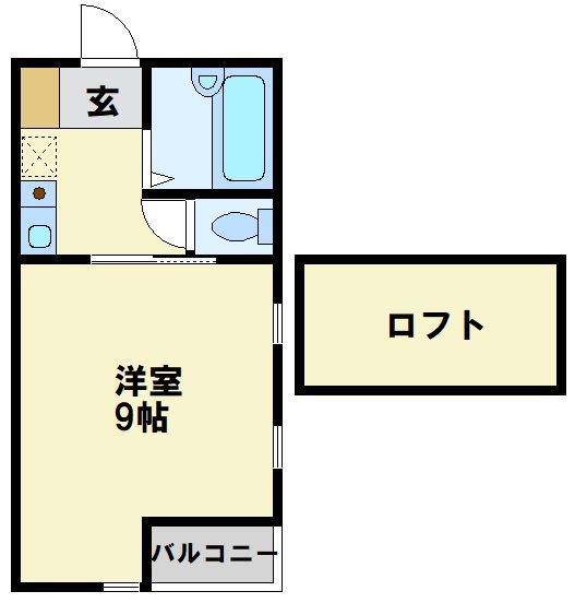 MOON下到津　D棟 間取り図