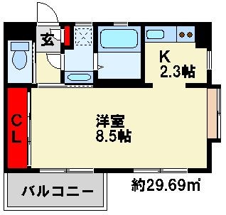 アクア清水 間取り図