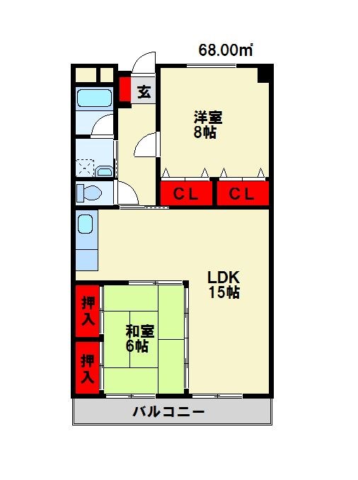 学園台ビル 202号室 間取り