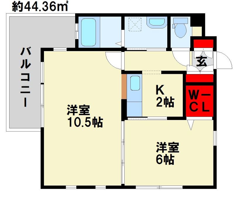 アーバンコート若園   302号室 間取り