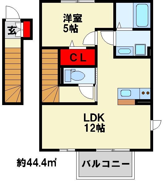 ミサキロード 201号室 間取り