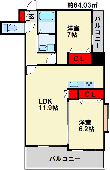 フェルト515 間取り図