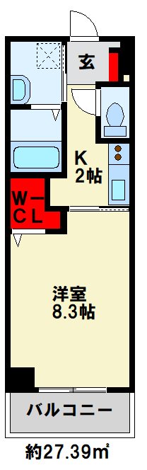 ラグーナ田原新町  702号室 間取り