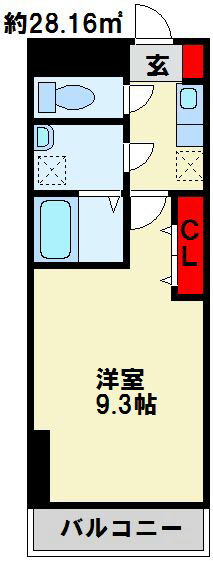サンシャイン戸畑  305号室 間取り