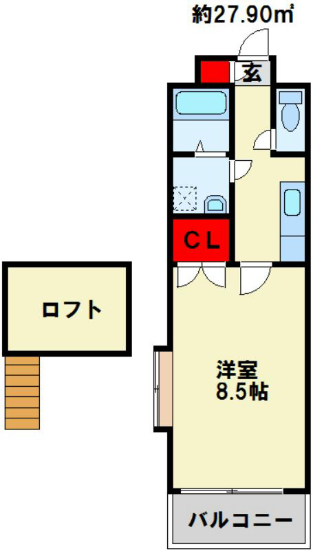 リファレンス門司駅前 802号室 間取り