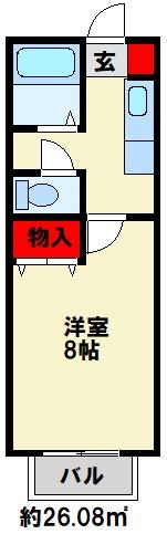 ファインコート壱番館 101号室 間取り