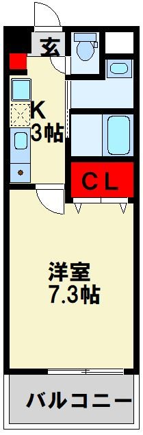 ガーディアンズパレス小倉 402号室 間取り