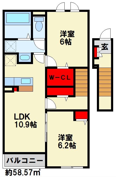 レジデンス　ソレイユ 203号室 間取り
