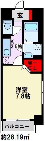 サンスタームーンモナ 101号室 間取り